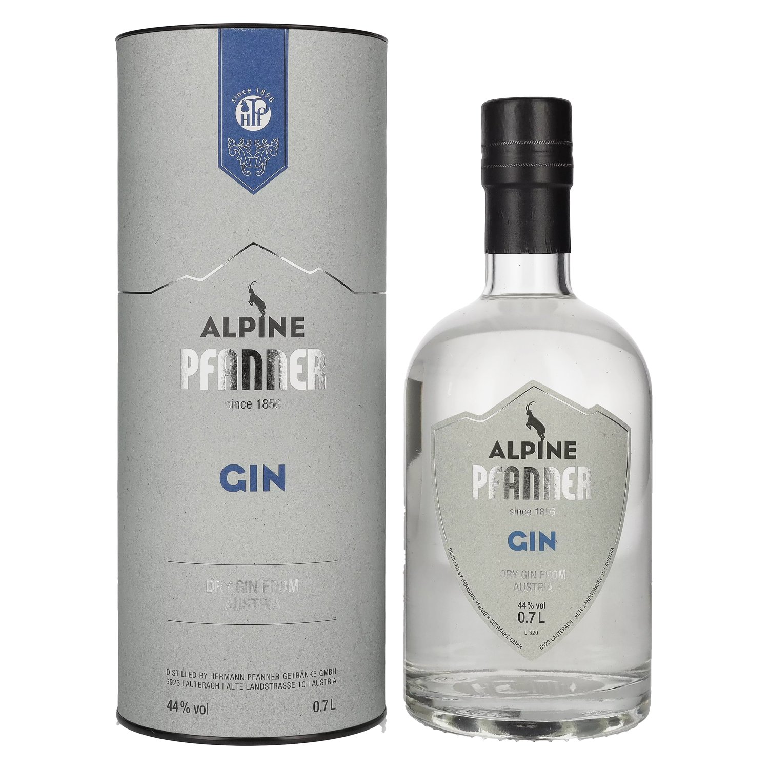 Geschenkbox Pfanner in Alpine Vol. 44% Dry 0,7l Gin