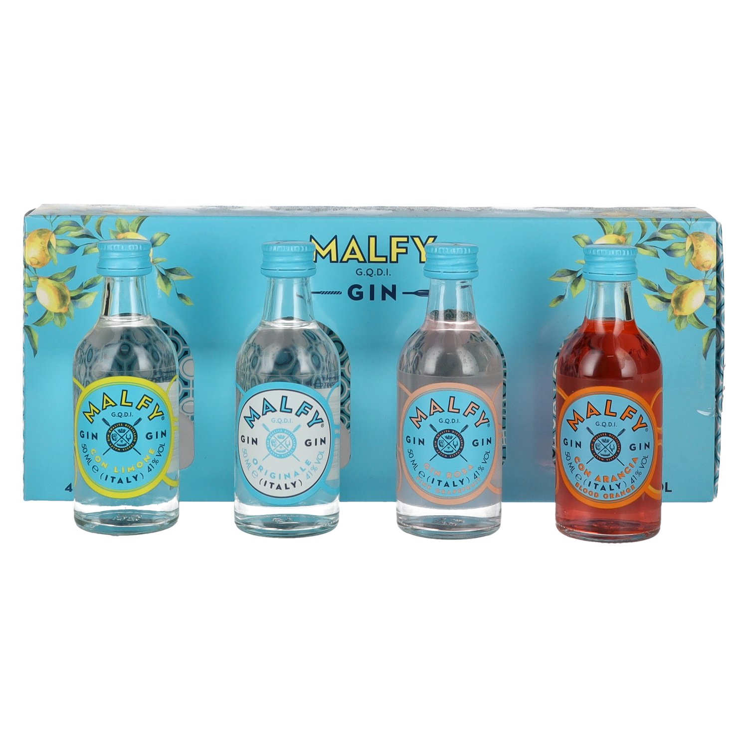 Malfy Gin Mini Set 41% Vol. 4x0,05l - delicando