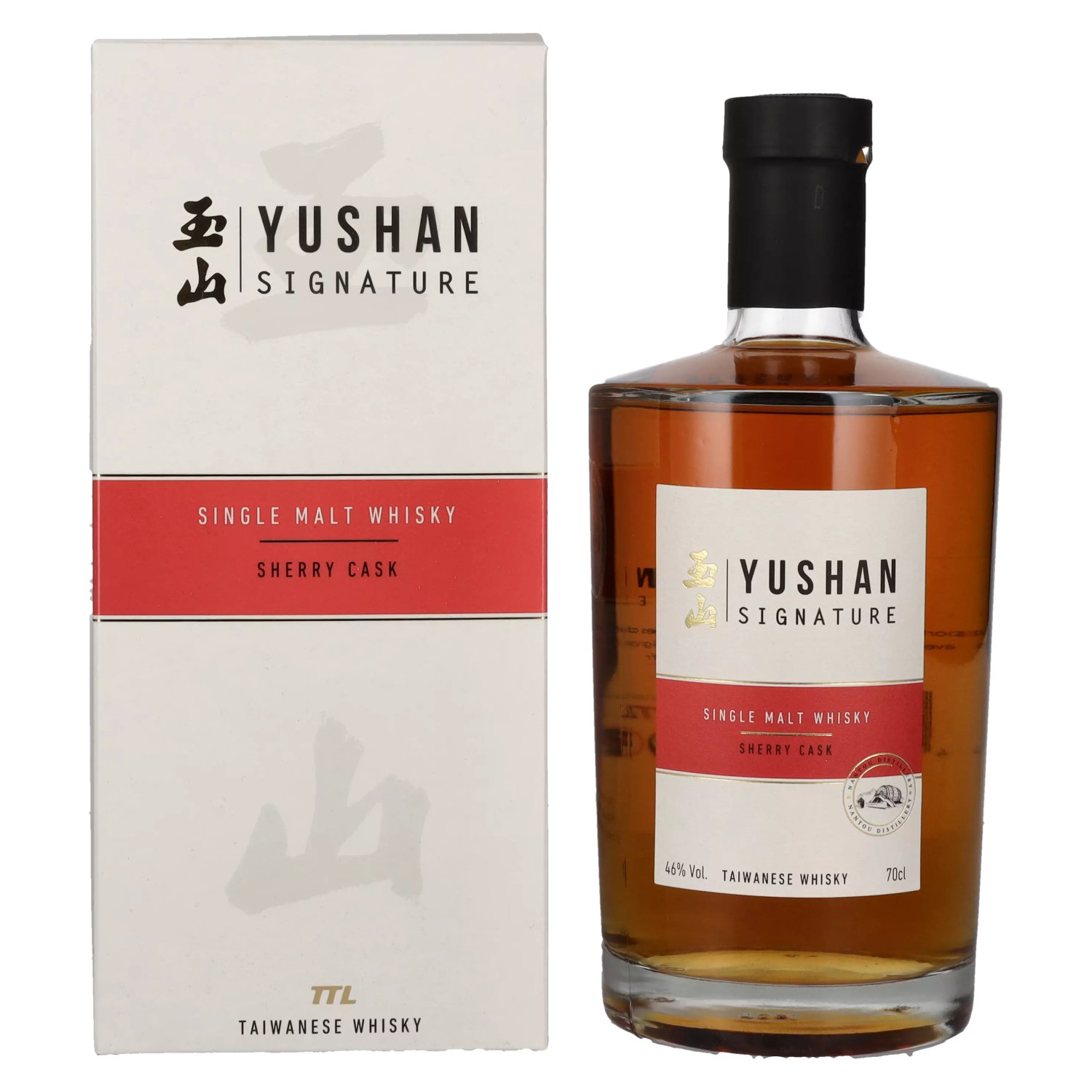 CASK 46% SHERRY Whisky Giftbox Signature Single in Malt Vol. 0,7l Yushan