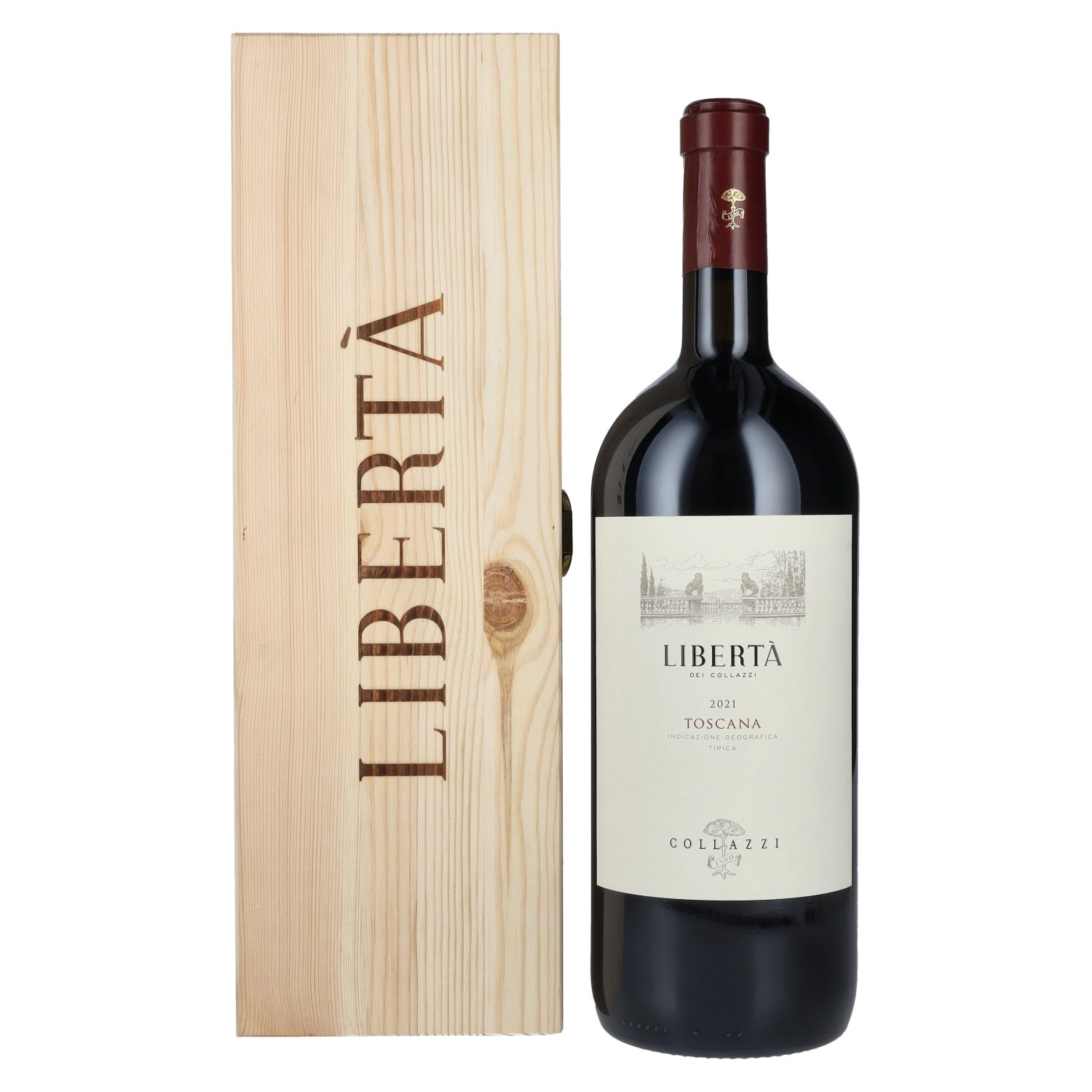 Collazzi LIBERTÀ Toscana IGT 2021 13,5 Vol. 1,5l in Holzkiste
