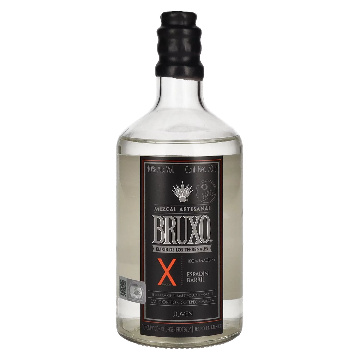 Mezcal 0,7l De 40% Bruxo Artesanal Barril Terrenales Espadín Los Maguey Vol. X 100%