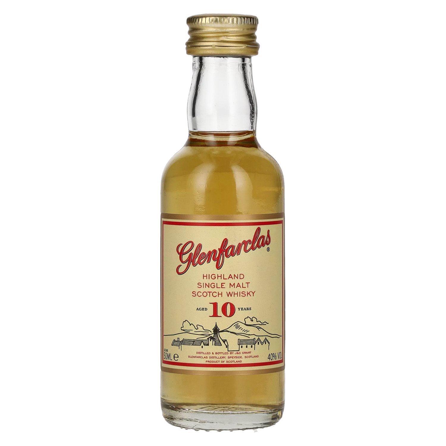 Glenfarclas 10 40% Whisky Old Vol. 0,05l Years Single Scotch Malt Highland