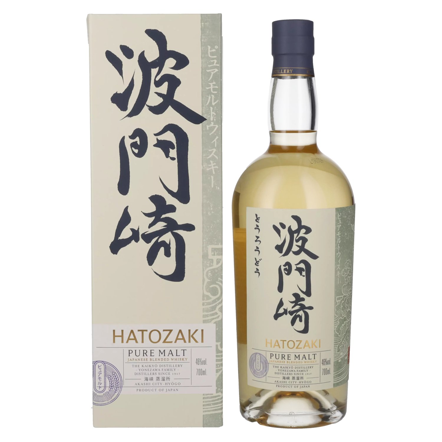 Hatozaki PURE MALT Japanese Blended Whisky 46% Vol. 0,7l in Geschenkbox