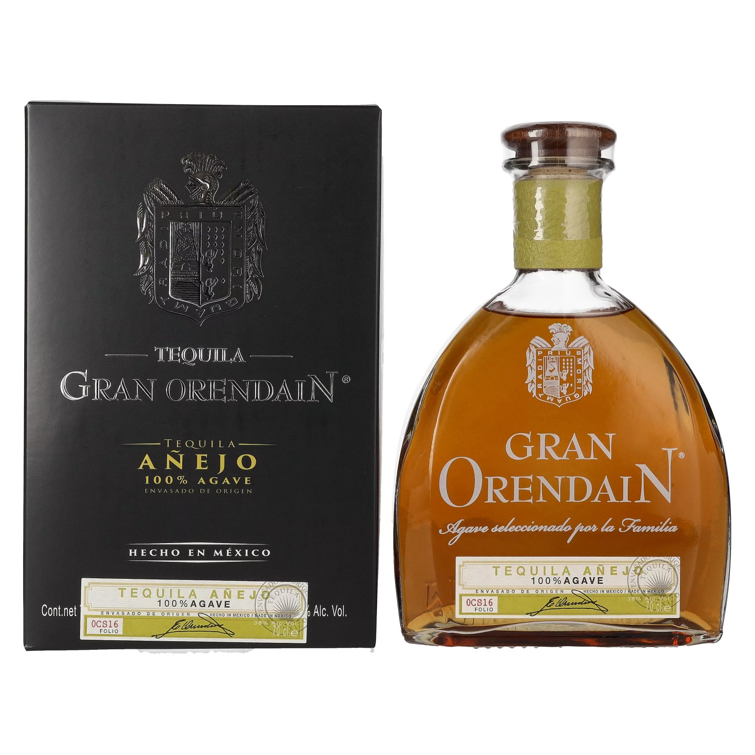 Gran Orendain Tequila AÑEJO 100% Agave 38% Vol. 0,7l in Giftbox