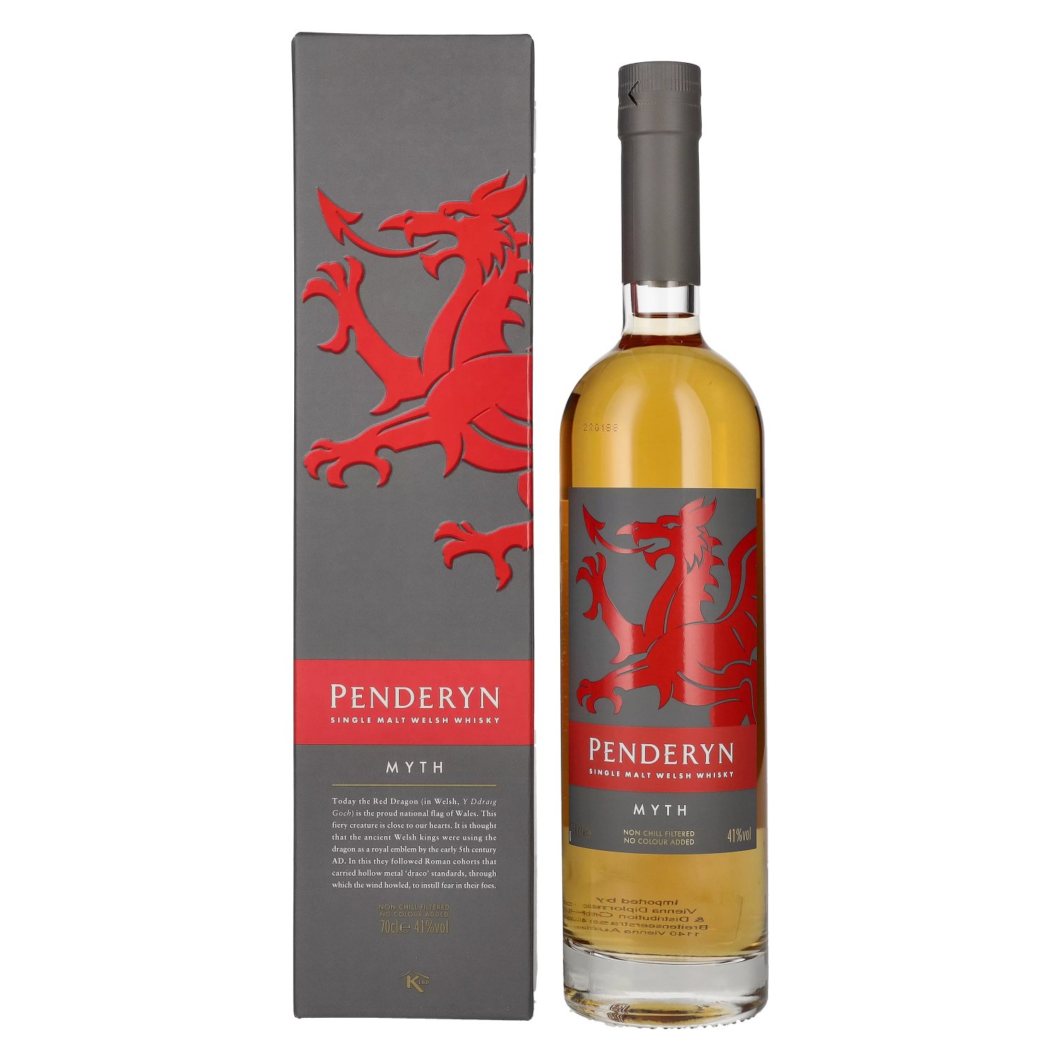 Penderyn MYTH Single Malt Welsh Whiskey 41% Vol. 0,7l in Geschenkbox