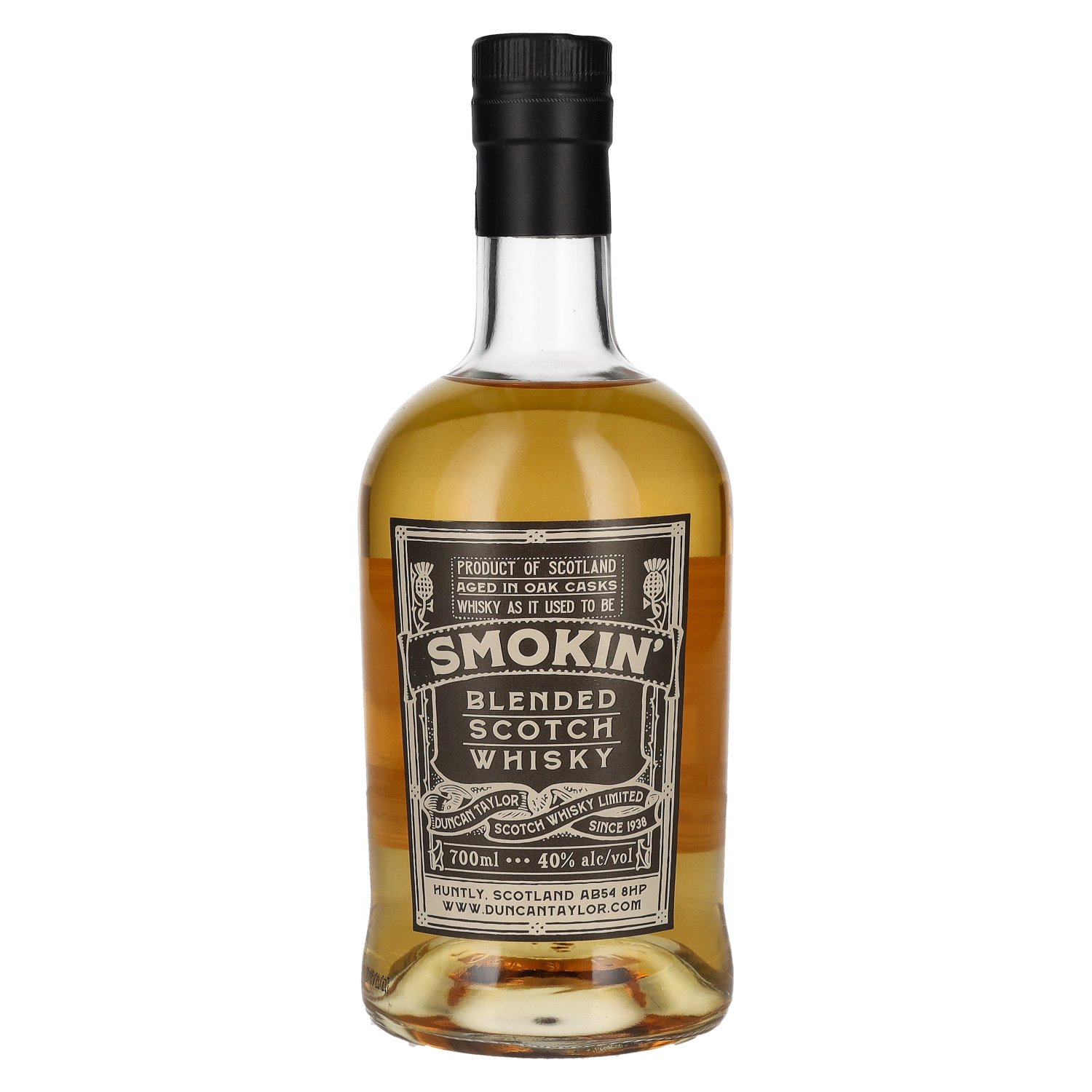 Duncan Taylor Smokin\' The Gentleman\'s Dram Blended Scotch Whisky 40% Vol.  0,7l