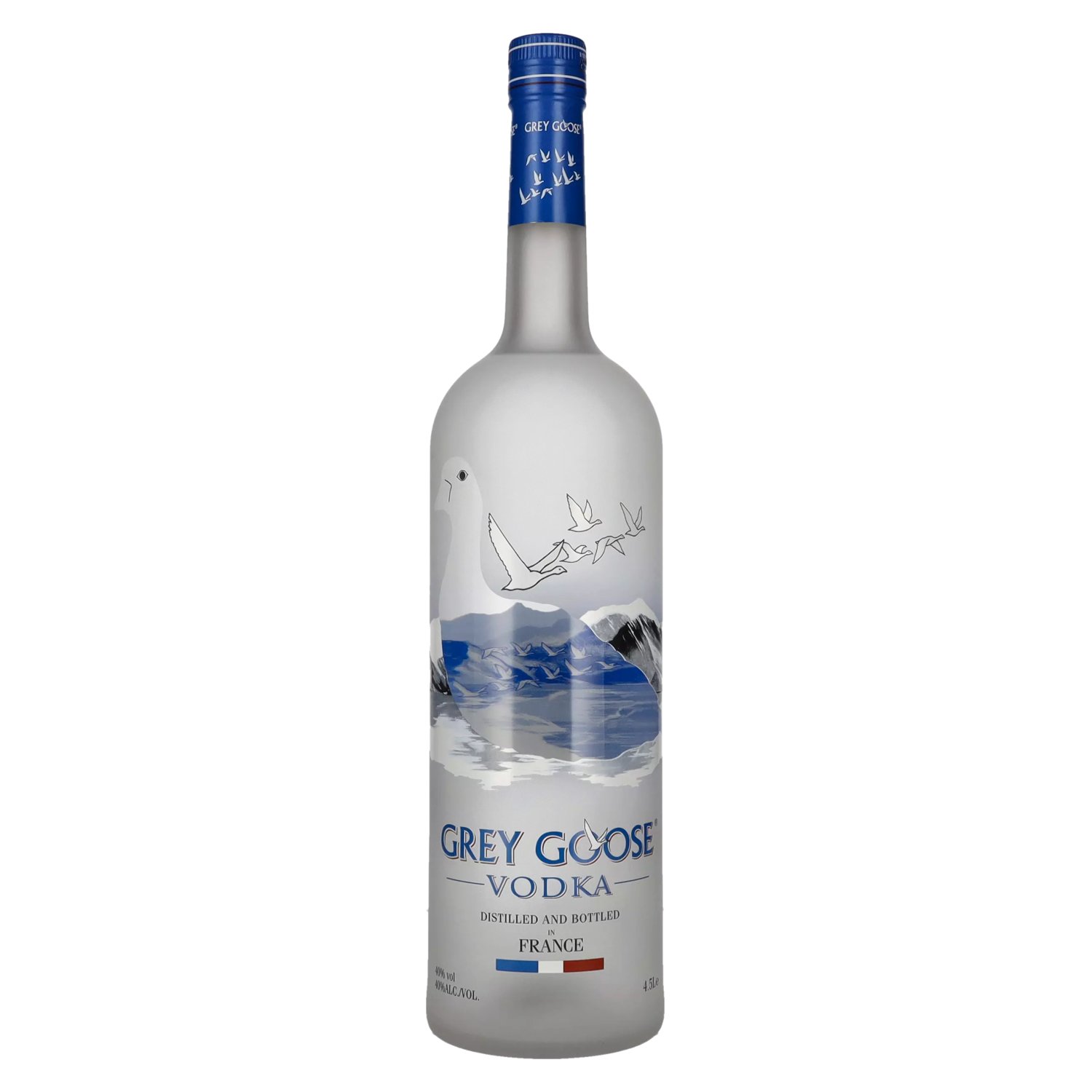 LED Goose Vol. 40% + Sticker Vodka 4,5l Grey