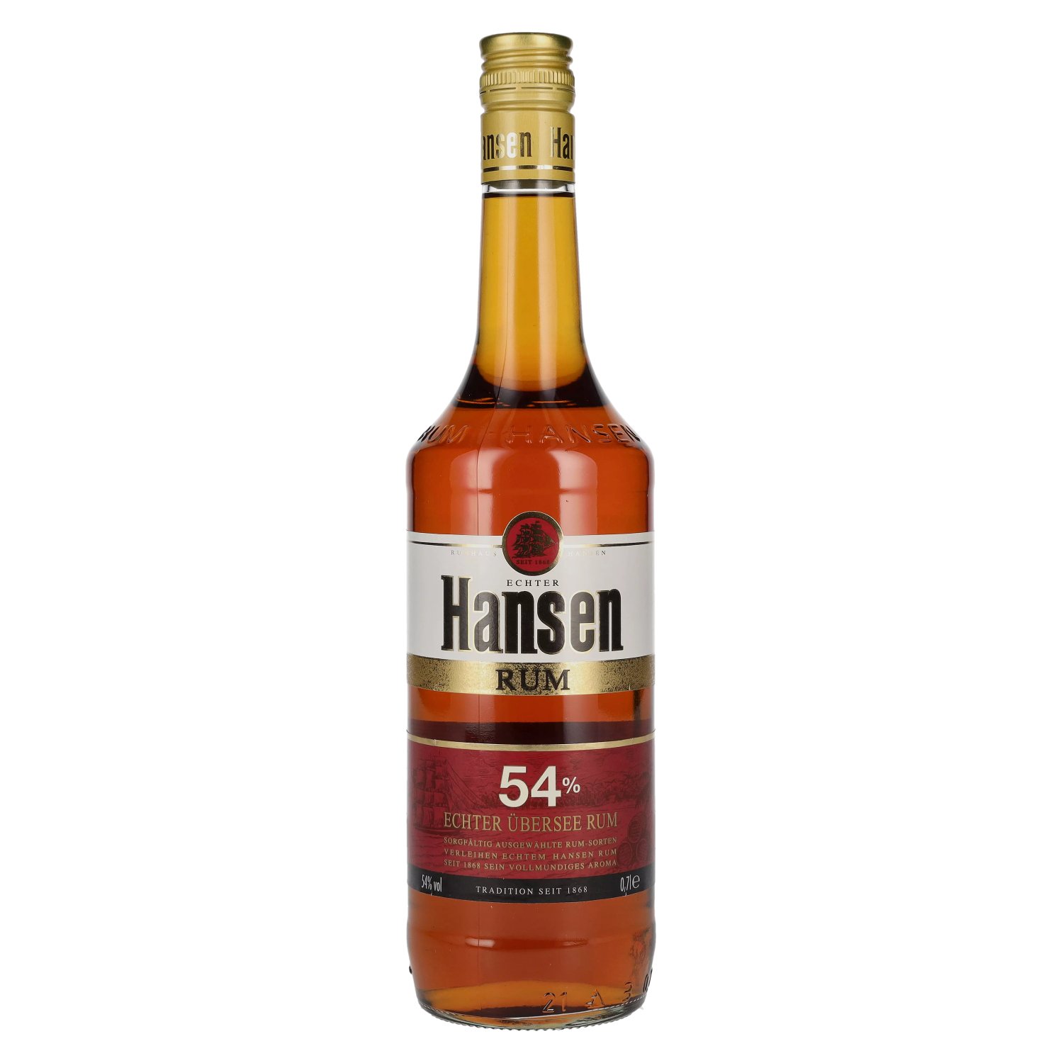 Hansen Rum Echter Übersee Rum 54% Vol. 0,7l - delicando