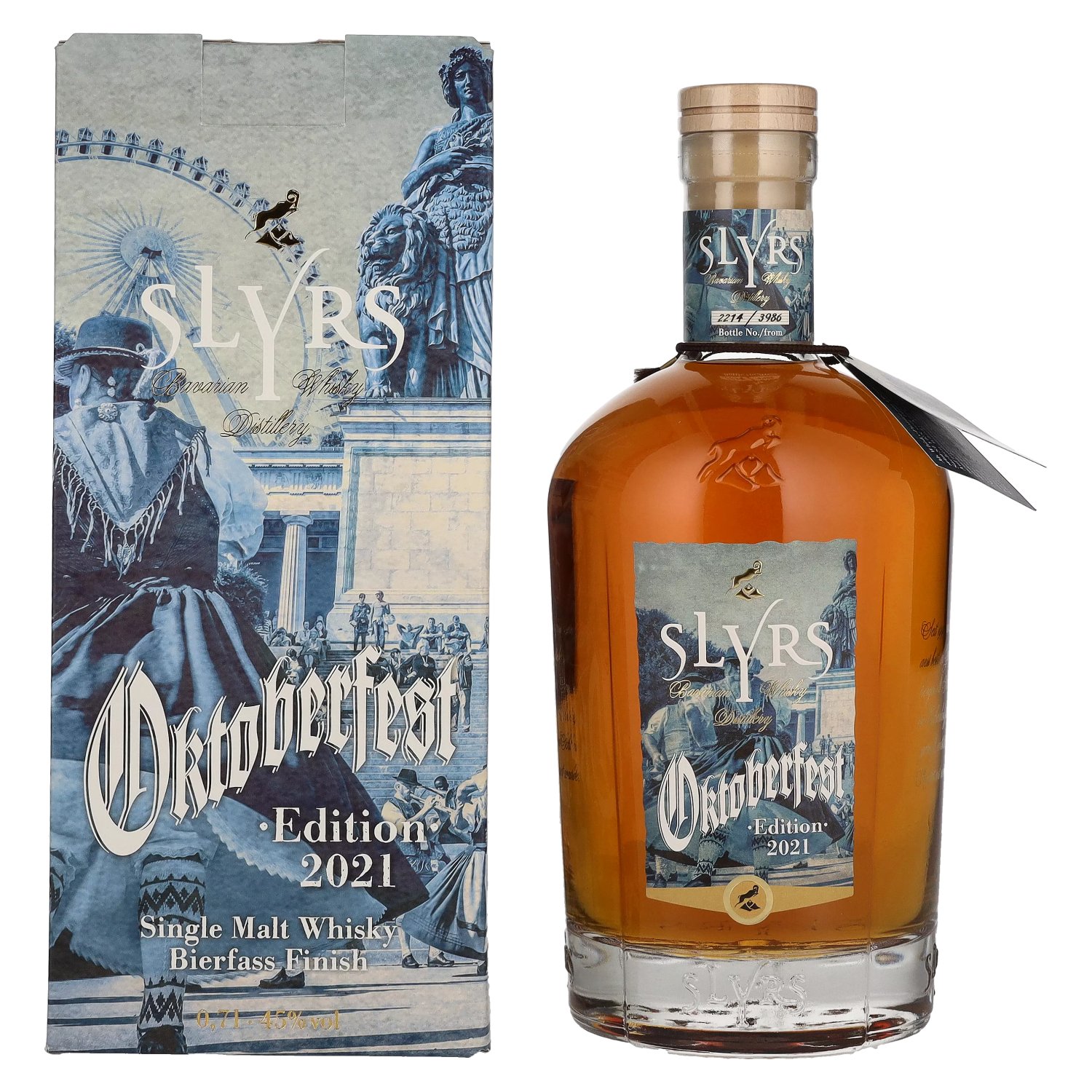 Slyrs Single Malt Whisky Oktoberfest Edition 45% Vol. 0,7l in Geschenkbox