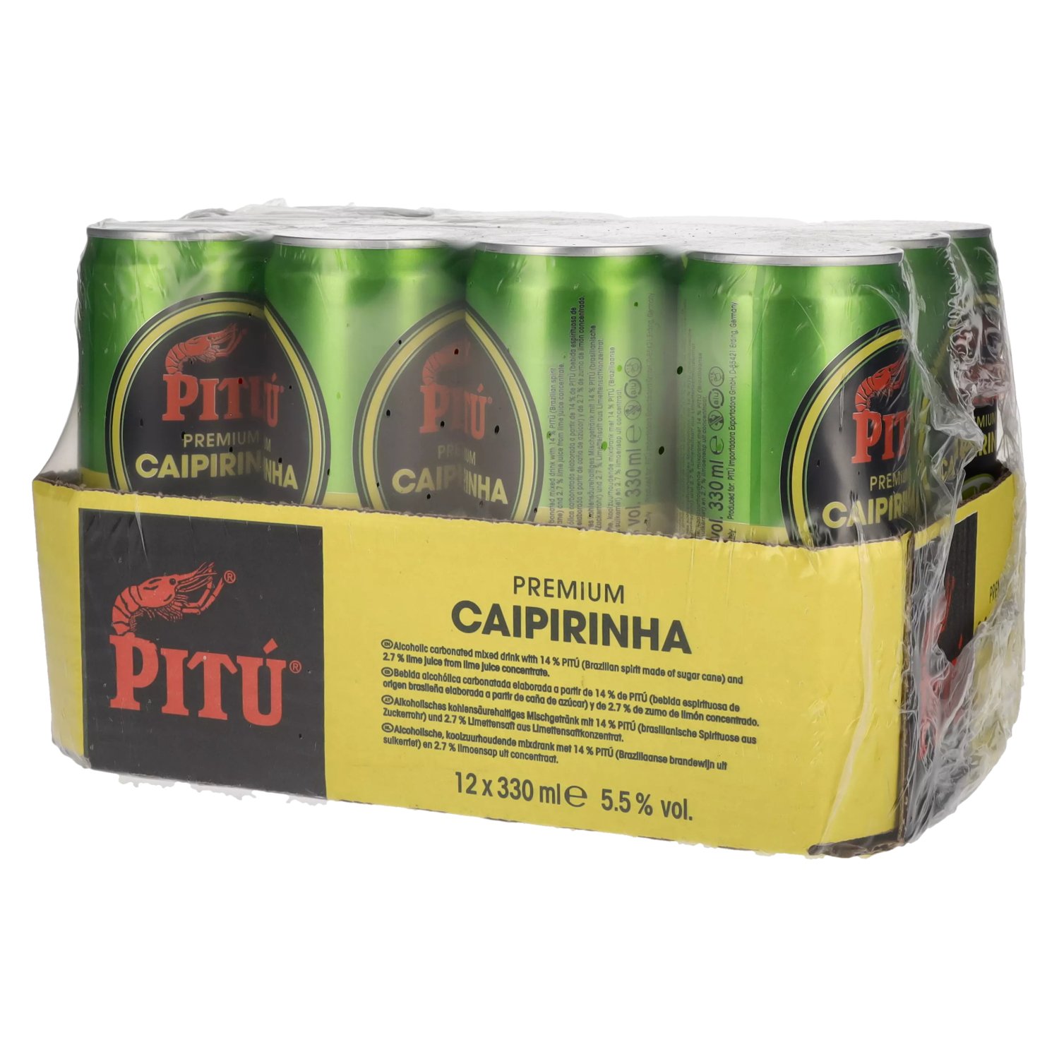 Pitú Premium Caipirinha 5,5% Vol. 12x0,33l Dosen