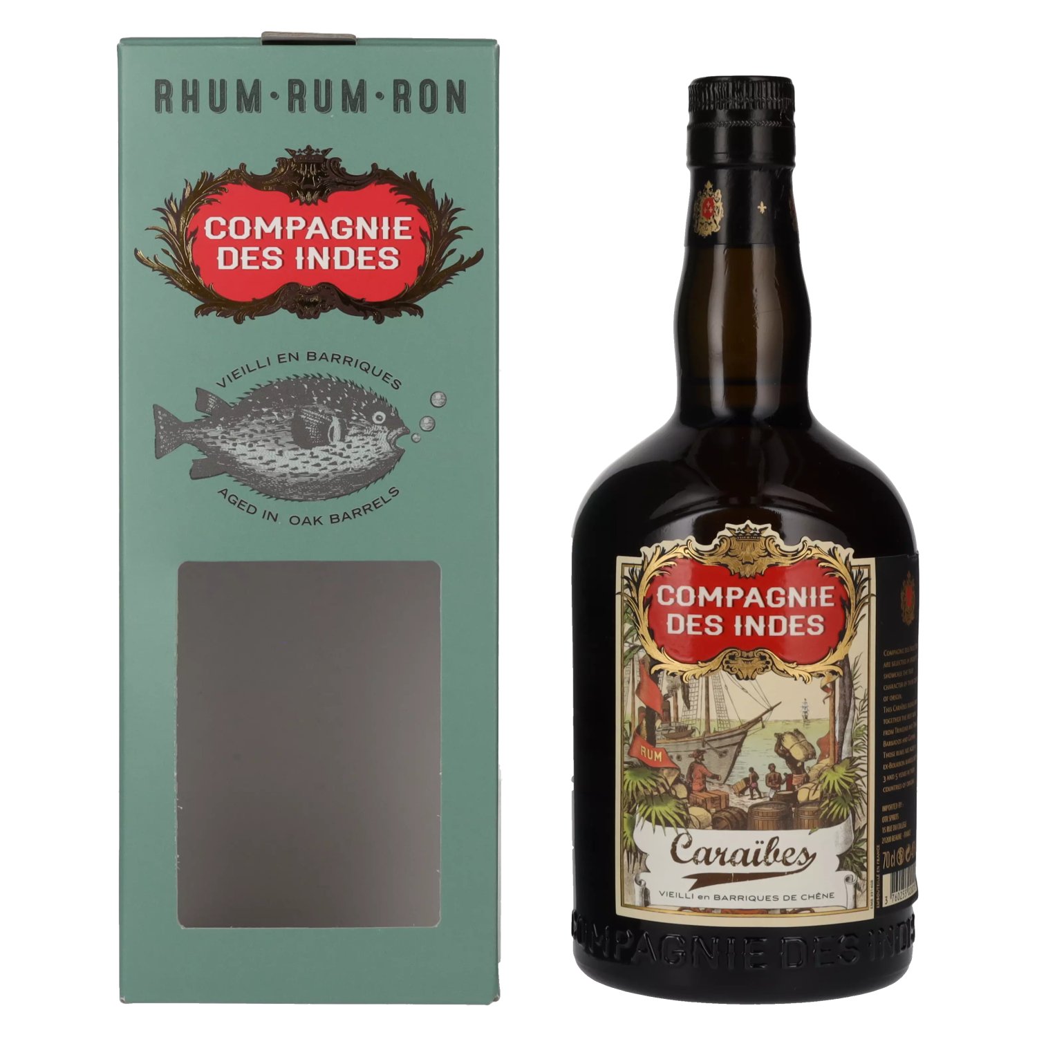 RHUM CARAIBES COMPAGNIE DES INDES 40°