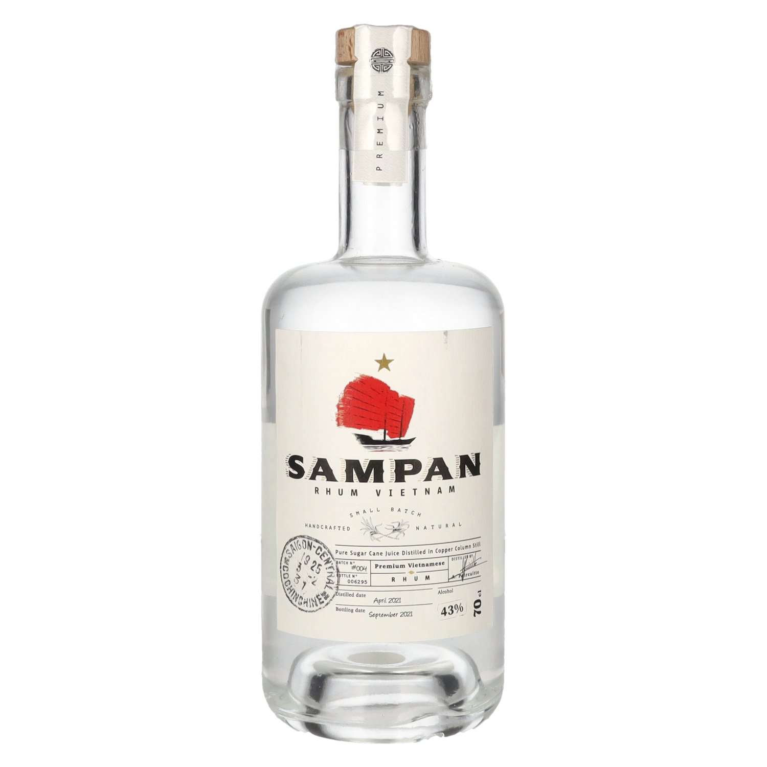 Sampan Rhum blanc 43 %  Klac, spiritueux & cocktails