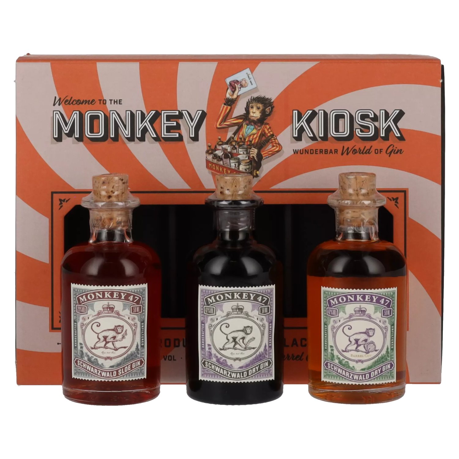 Monkey 47 Kiosk Set 41% Vol. 3x0,05l in Giftbox | Gin