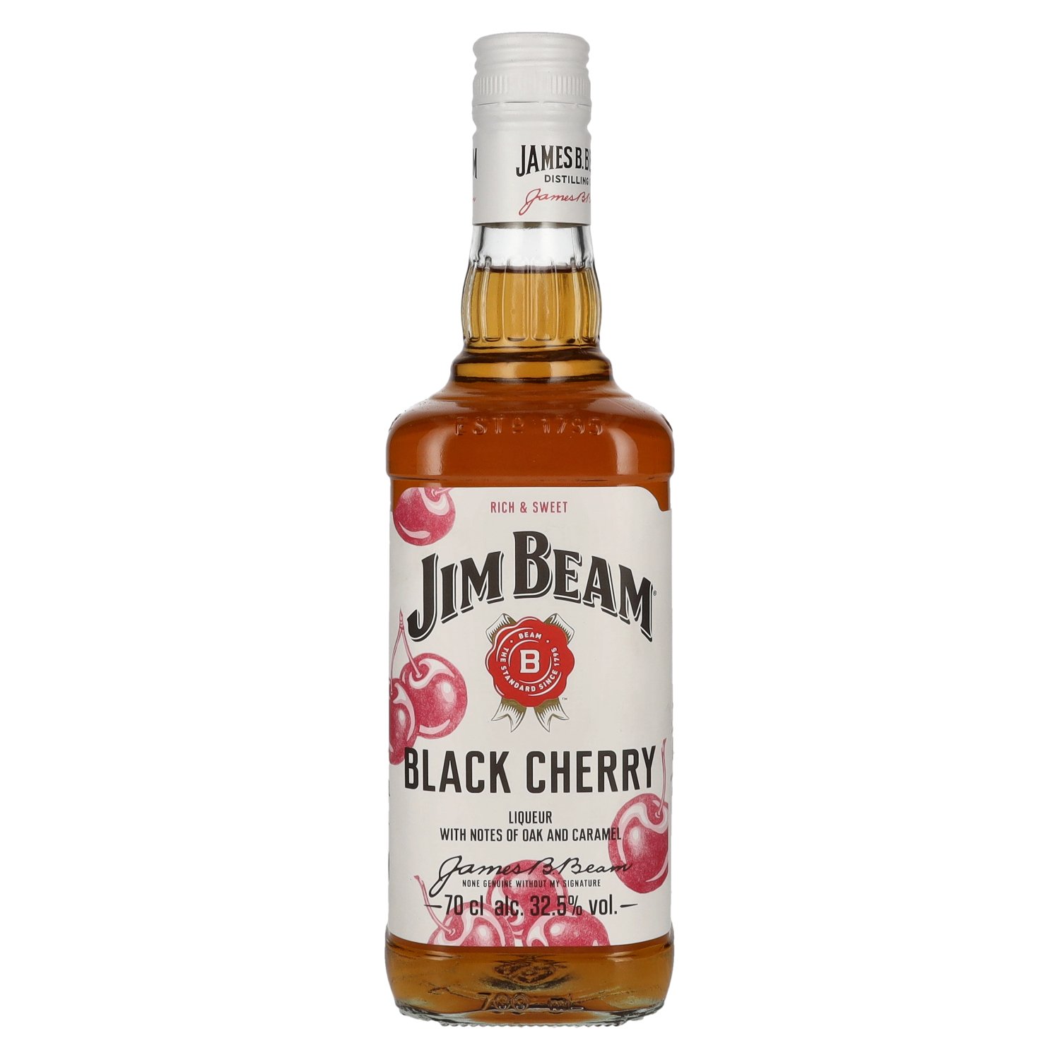 Vol. - 32,5% Cherry Black Jim 0,7l Beam delicando