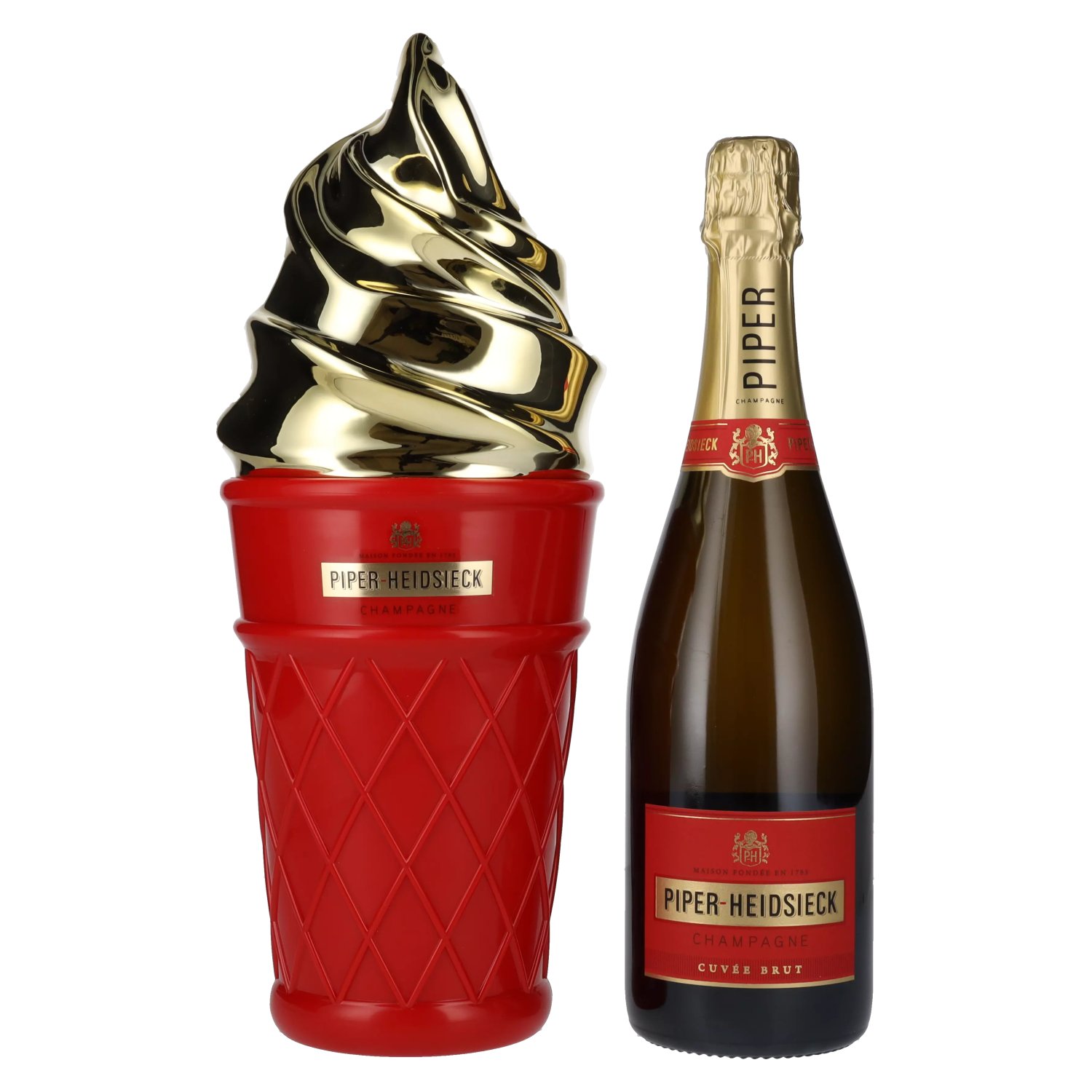 Piper-Heidsieck Champagne CUVÉE BRUT 12% Vol. 0,75l in Giftbox Ice Cream  Edition