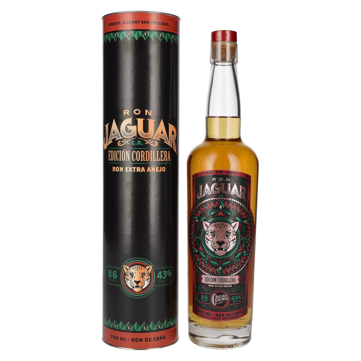 Ron Jaguar EDICIÓN CORDILLERA Ron Extra Añejo 43% Vol. 0,7l in Giftbox