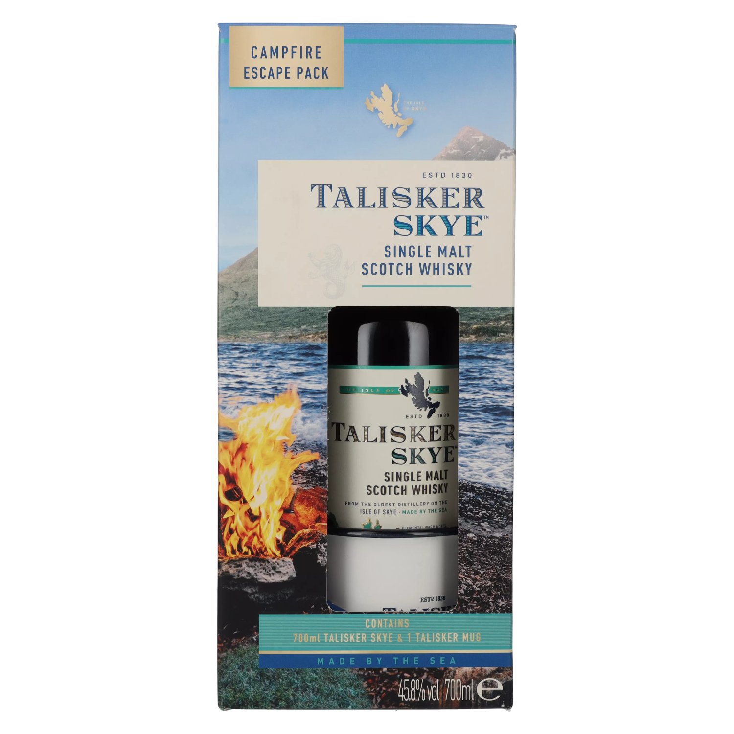 Talisker SKYE Campfire Escape Pack 45,8% Vol. 0,7l in Geschenkbox mit  Talisker Mug