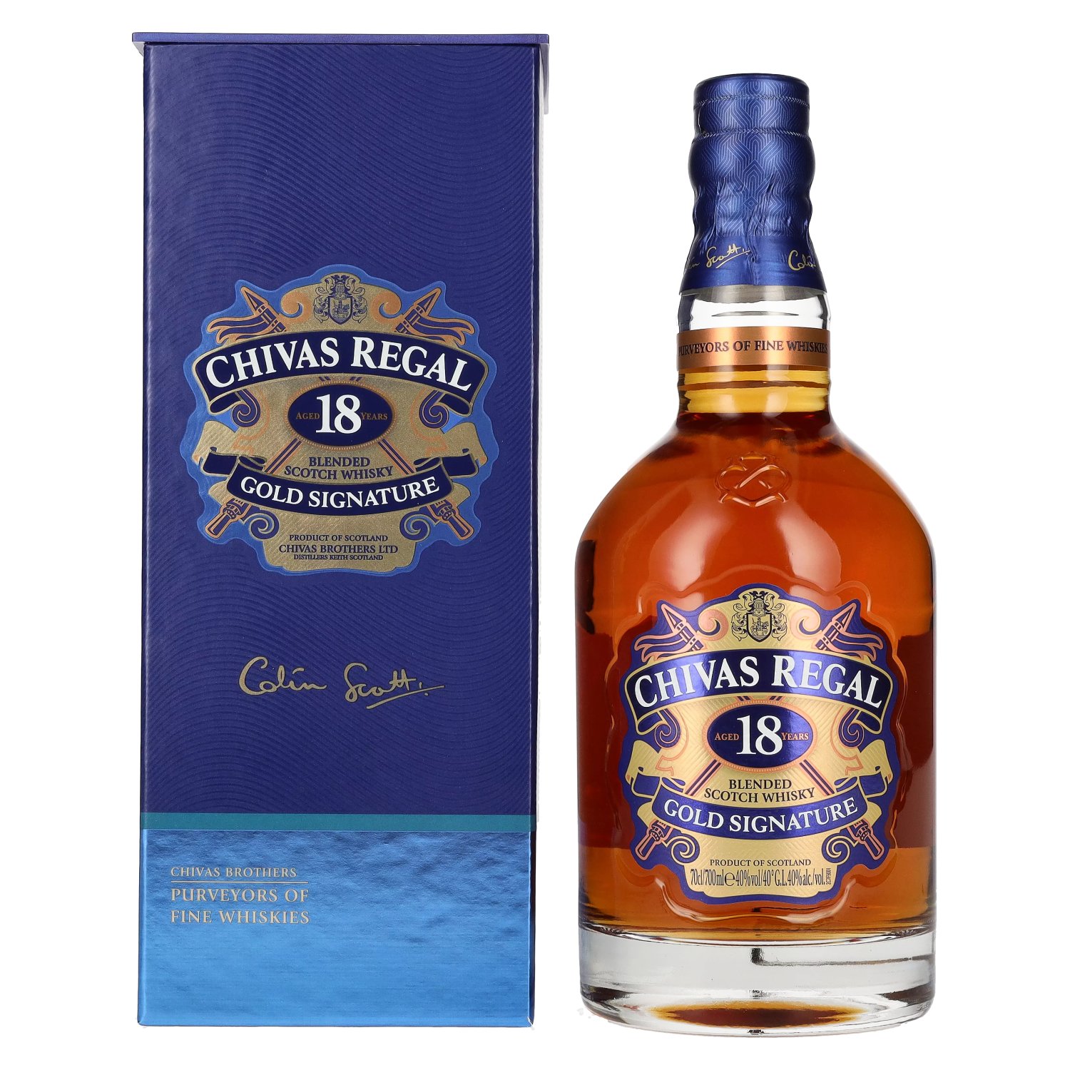 Chivas Regal 18 Years Old GOLD SIGNATURE 40% Vol. 0,7l in Geschenkbox