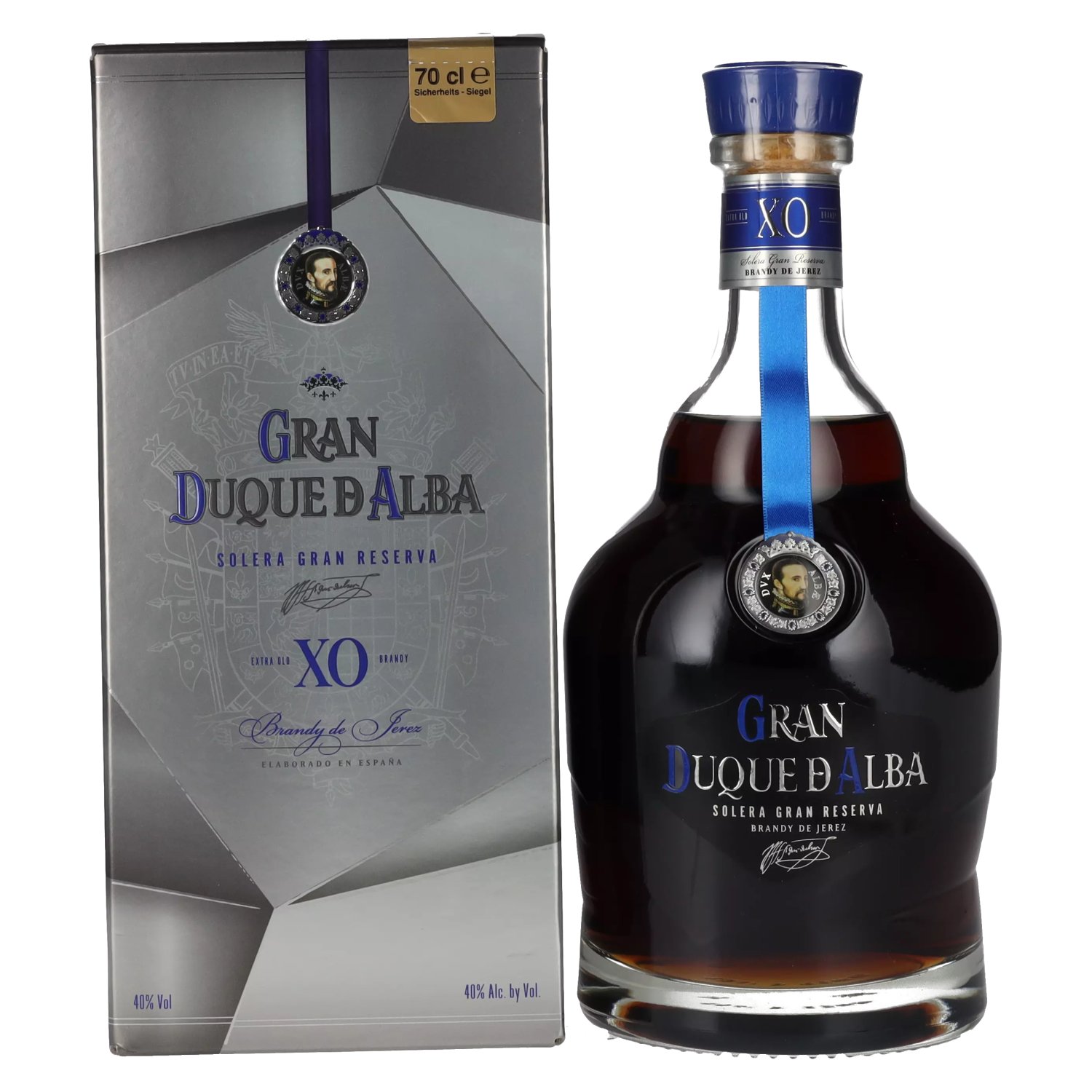 XO Gran 40% d\'Alba Giftbox 0,7l in Vol. Duque