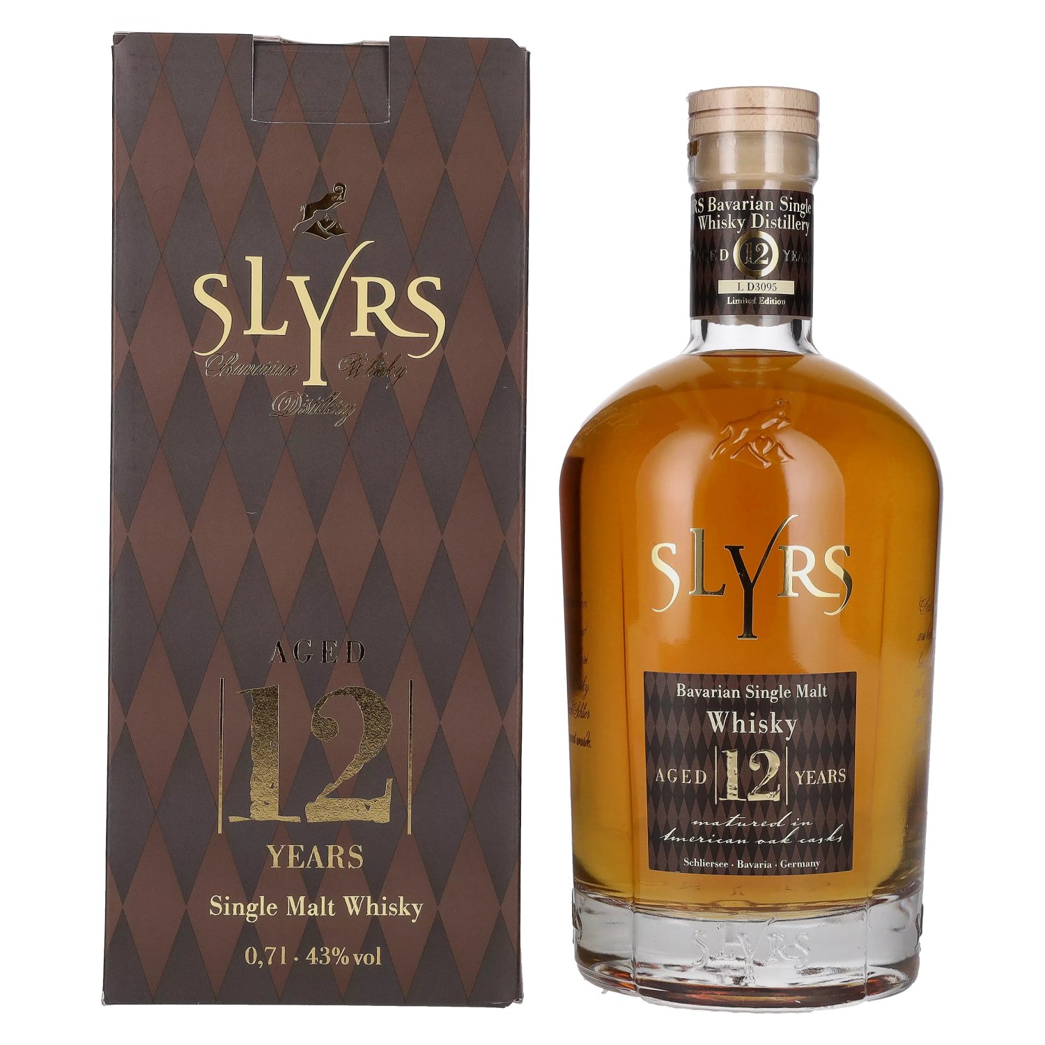 Slyrs 12 Years Old Single Malt Whisky Limited Edition 43% Vol. 0,7l in  Giftbox